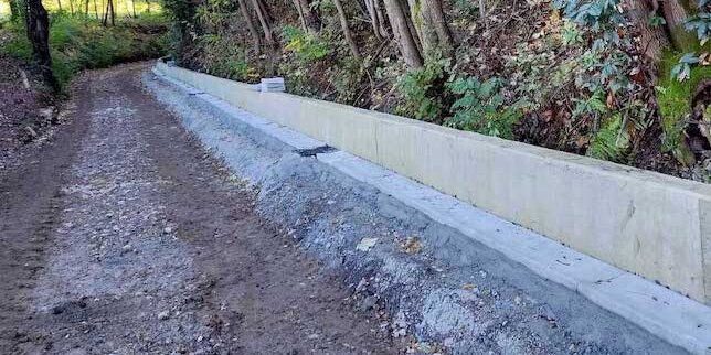 Legambiente Cantello - Lavori alla strada ciclopedonale progetto Ti Ciclo Via allo sbocco su Via della Chiesa, a Ligurno di Cantello