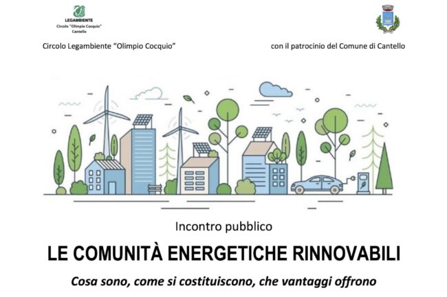 Comunità energetiche rinnovabili: l'incontro pubblico a Cantello